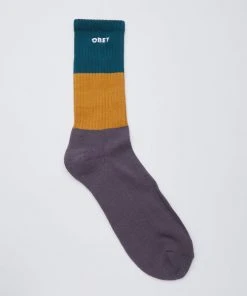 Mens OBEY - Milton Socks, Deep Ocean Multi