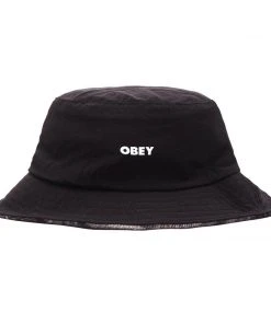 OBEY - Sam Reversible Bucket Hat, Black Multi