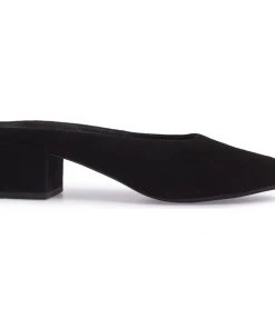 Womens Jeffrey Campbell - Oceane Mules, Black Suede