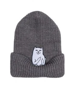 RIPNDIP - Lord Nermal Men's Beanie, Gray Mens