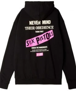 OBEY X Sex Pistols Never Mind Obedience Men's Hoodie, Black