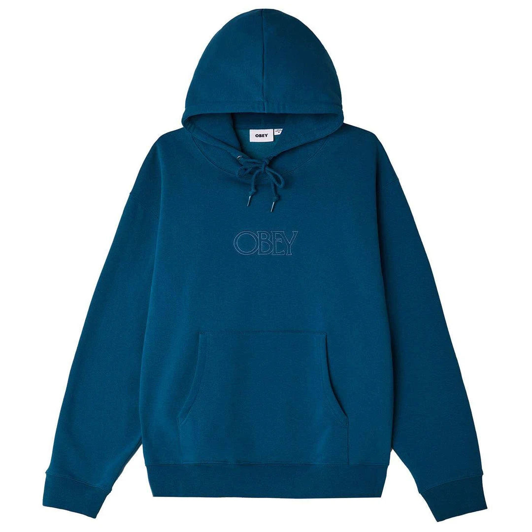 OBEY - Regal Pullover Men's Hoodie, Deep Ocean 1 OBEY - Regal Pullover Men's Hoodie, Deep Ocean