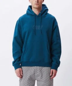 OBEY - Regal Pullover Men's Hoodie, Deep Ocean 10 OBEY - Regal Pullover Men's Hoodie, Deep Ocean