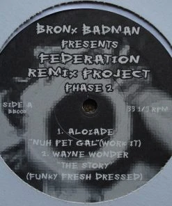 Fat Beats Records Bronx Badman - Federation Remix Project Phase 2, 12" Vinyl
