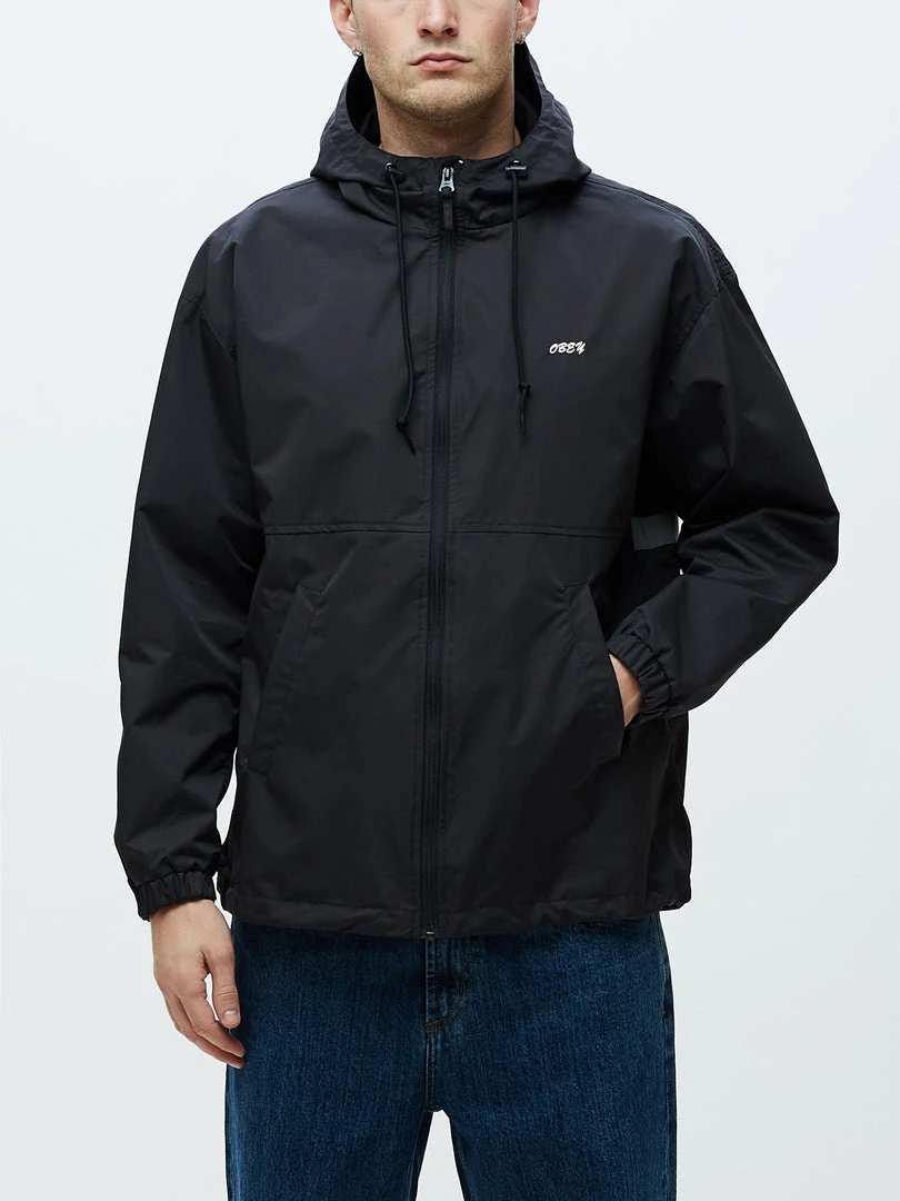 Mens OBEY - Caption Men's Jacket, Black 3 Mens OBEY - Caption Men's Jacket, Black