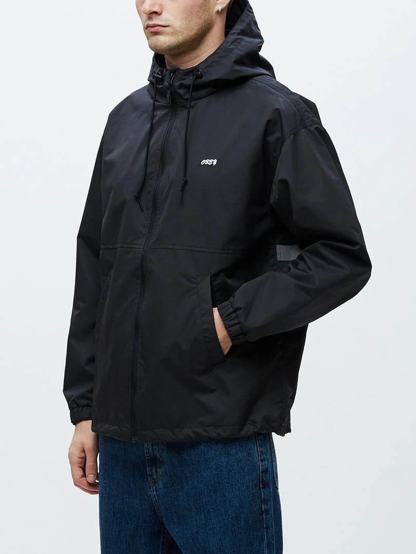 Mens OBEY - Caption Men's Jacket, Black 4 Mens OBEY - Caption Men's Jacket, Black