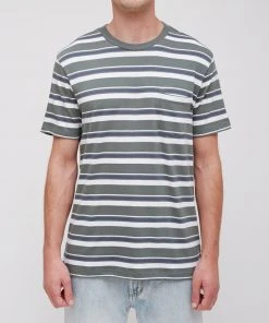 OBEY - Karma Men's Pocket Tee, Teal Multi Mens