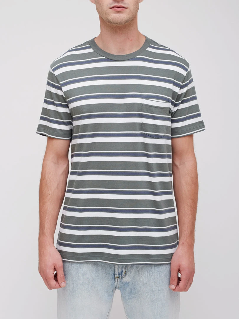 OBEY - Karma Men's Pocket Tee, Teal Multi Mens 1 OBEY - Karma Men's Pocket Tee, Teal Multi Mens