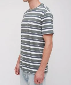 OBEY - Karma Men's Pocket Tee, Teal Multi Mens