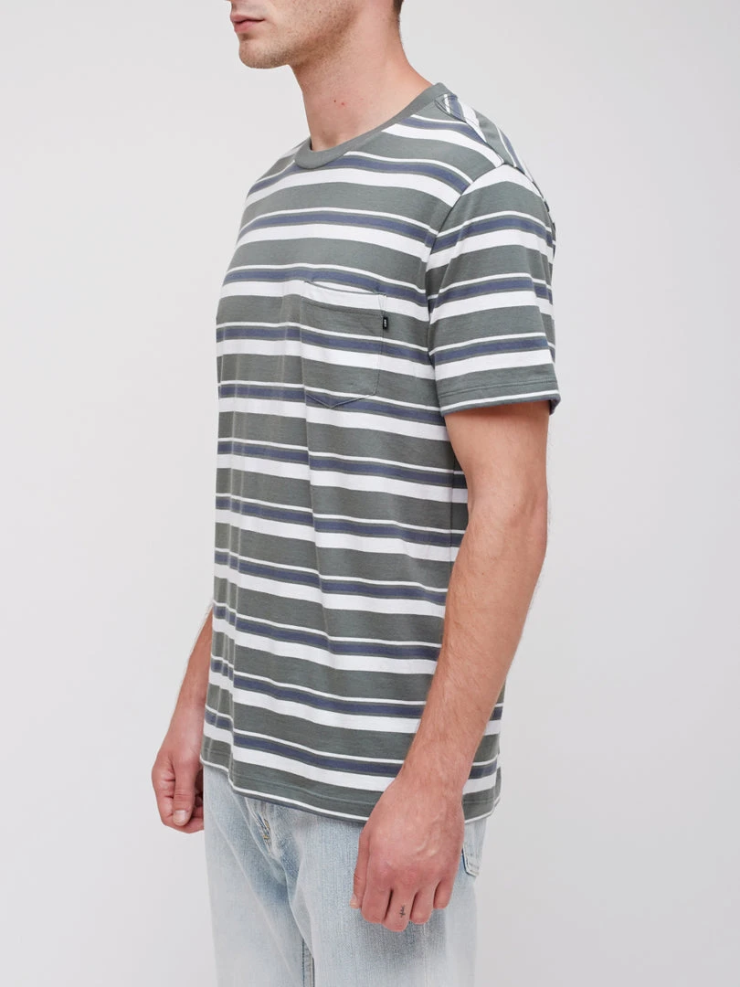 OBEY - Karma Men's Pocket Tee, Teal Multi Mens 2 OBEY - Karma Men's Pocket Tee, Teal Multi Mens