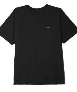 OBEY - Geometric Flower III Men's Organic Tee, Black Mens