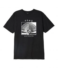 Mens OBEY - Cathedral Men's Tee, Black