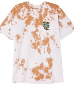 Mens OBEY - Flee Heavyweight Box Men's Tee, Desert Sun Tie Dye