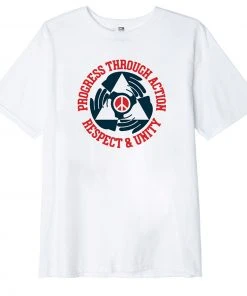 Mens OBEY - Respect And Unity Men's Tee, White
