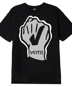 Mens OBEY - Vote Fist Men's Tee, Black