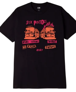 OBEY X Sex Pistols Bright Future Tee, Black