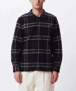 OBEY - Fiasco Woven Men's Shirt, Black Multi