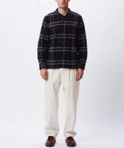 OBEY - Fiasco Woven Men's Shirt, Black Multi