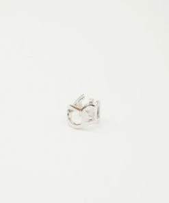 OBEY - Cipher Ring, White Gold Womens