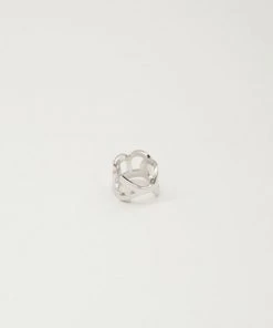 OBEY - Cipher Ring, White Gold Womens