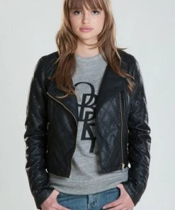 Womens OBEY - Neon Night Women's Jacket, Black