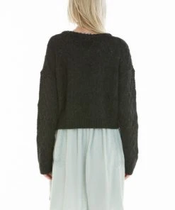 OBEY - Atherton Crewneck Sweater, Heather Black