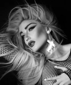 Womens Hello Drama - Drip Drop 1 Single Earring, Silver