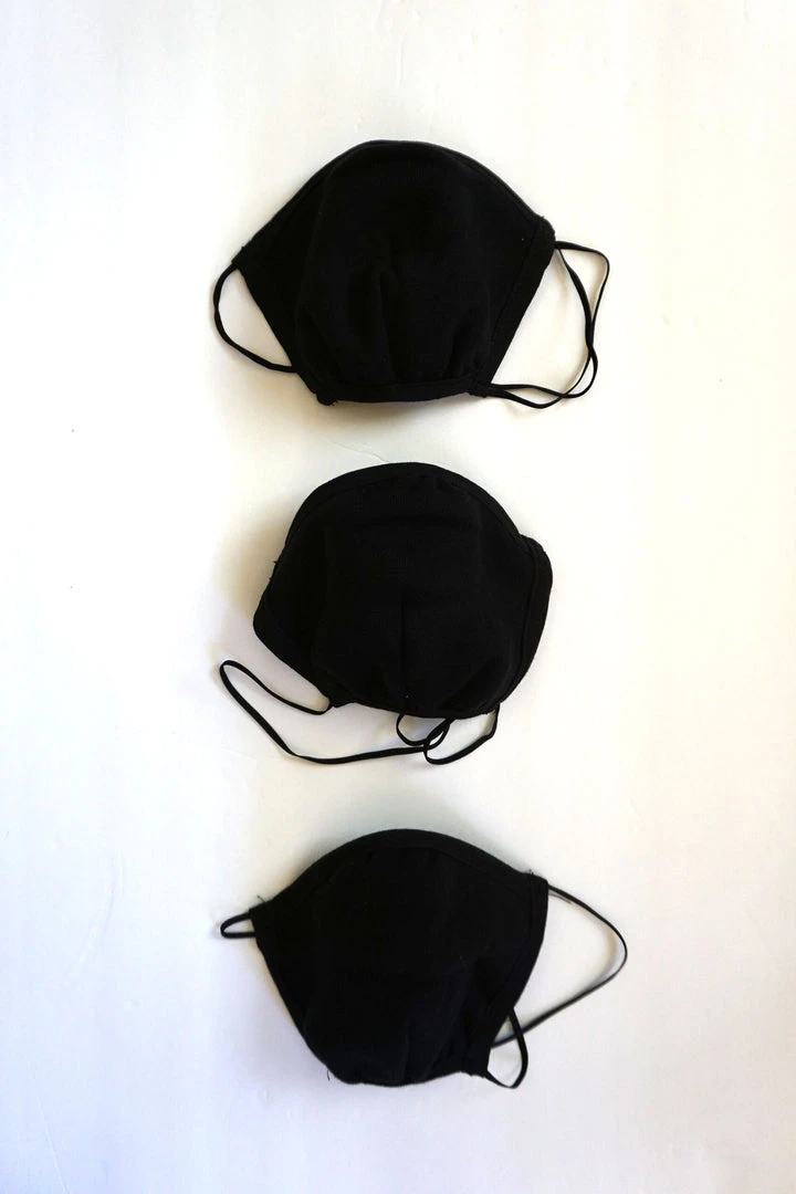 Los Angeles Apparel - 3 Pack Of Cotton Face Masks, Black New Arrivals 1 Los Angeles Apparel - 3 Pack Of Cotton Face Masks, Black New Arrivals