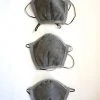 Los Angeles Apparel - 3 Pack Of Cotton Face Masks, Heather Grey New Arrivals