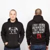 Strange Famous Records - One Party System Men's Hoodie, Black Music