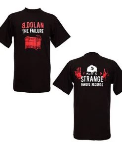 Strange Famous Records Mens B. Dolan - The Failure Men's Shirt, Black