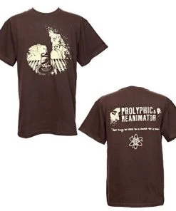 Strange Famous Records Prolyphic & Reanimator - Ugly Truth Men's Shirt, Brown Mens