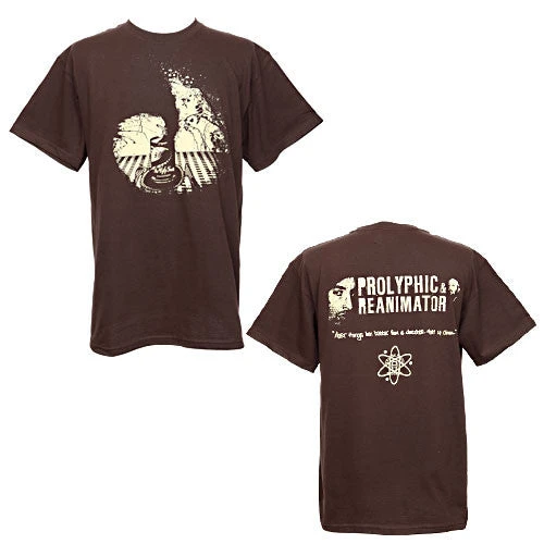 Strange Famous Records Prolyphic & Reanimator - Ugly Truth Men's Shirt, Brown Mens 1 Strange Famous Records Prolyphic & Reanimator - Ugly Truth Men's Shirt, Brown Mens