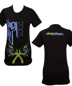 Tees Okayplayer - Black Lily Women's Shirt, Black