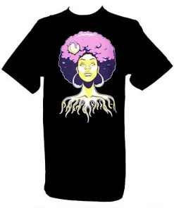 The Giant Peach X Jason Goad - Our Lady Of Peach Men's Shirt, Black Mens