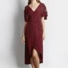 MOD REF - The Amber Dress, Burgundy Womens