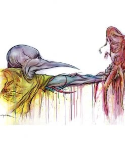 Upper Playground - Alex Pardee The Gift Men's Shirt, White