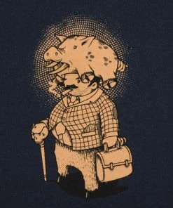 Aesop Rock - Pig Men's Shirt, Navy Music 7 Aesop Rock - Pig Men's Shirt, Navy Music