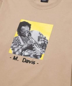 HUF X Miles Davis - At Fillmore L/S Tee, Sand