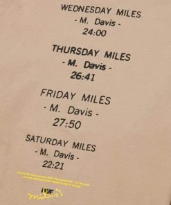 HUF X Miles Davis - At Fillmore L/S Tee, Sand