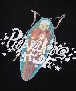 Mens HUF X Pleasures - Beetle Men's Pullover Hoodie, Black