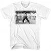 American Classics Bruce Lee - Black & White Power Stance Men's Shirt, White Mens