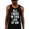 Adapt Clothing Adapt X Breezy Excursion - All I Need Men's Tank Top, Black Mens
