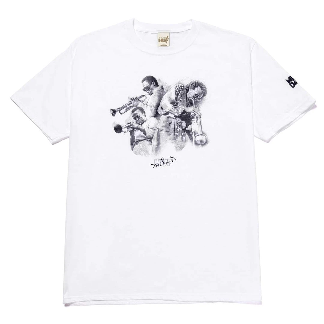 HUF X Miles Davis - Directions Tee, White Mens 1 HUF X Miles Davis - Directions Tee, White Mens