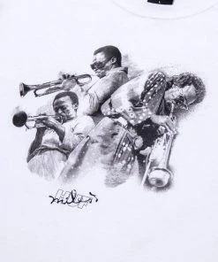 HUF X Miles Davis - Directions Tee, White Mens