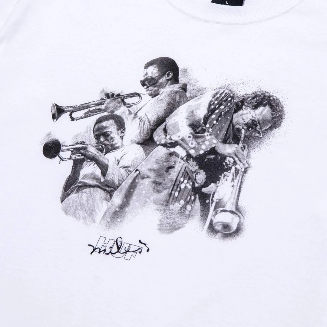 HUF X Miles Davis - Directions Tee, White Mens 2 HUF X Miles Davis - Directions Tee, White Mens