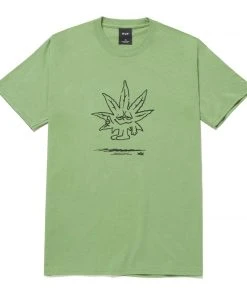 Mens HUF - Easy Green Tee, Dill Green