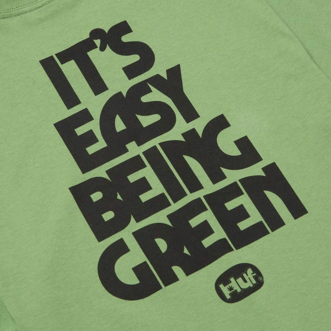 Mens HUF - Easy Green Tee, Dill Green 4 Mens HUF - Easy Green Tee, Dill Green