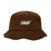 Mens HUF X Miles Davis - Get Up With It Cord Bucket Hat, Chocolate