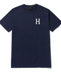 HUF - Global Trip Classic H Men's Tee, French Navy Mens